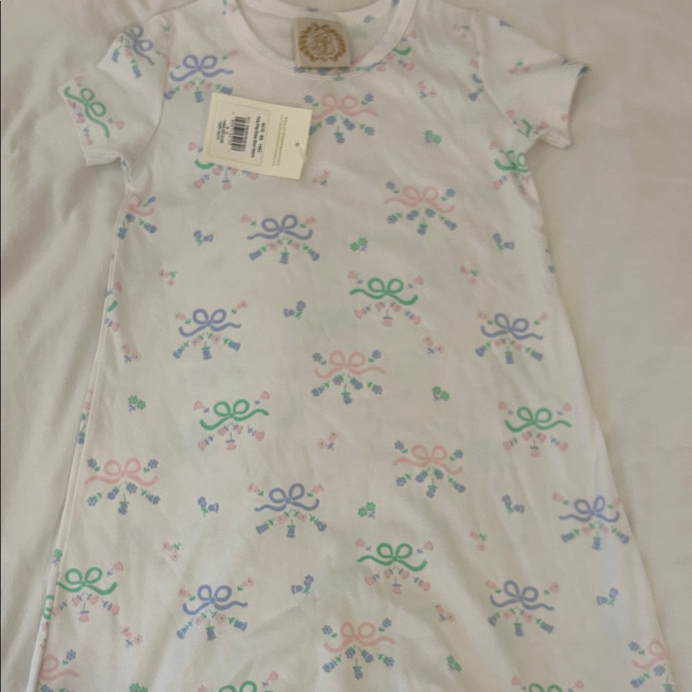 Kids Dress with Colorful Bow Print